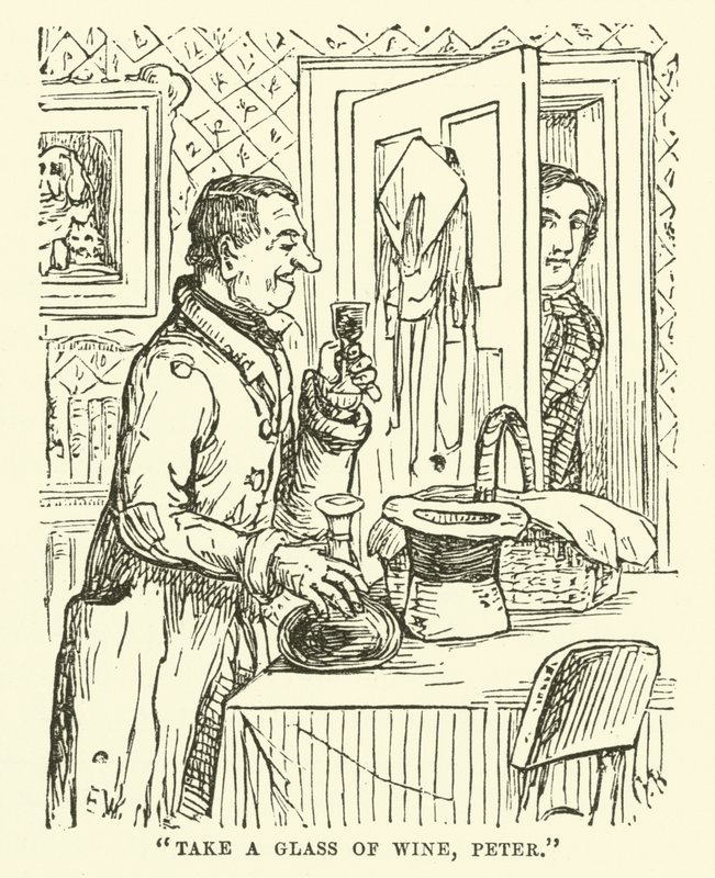 Illustrasjon for Little Mr Bouncer og hans venn Verdant Green av Cuthbert Bradley
