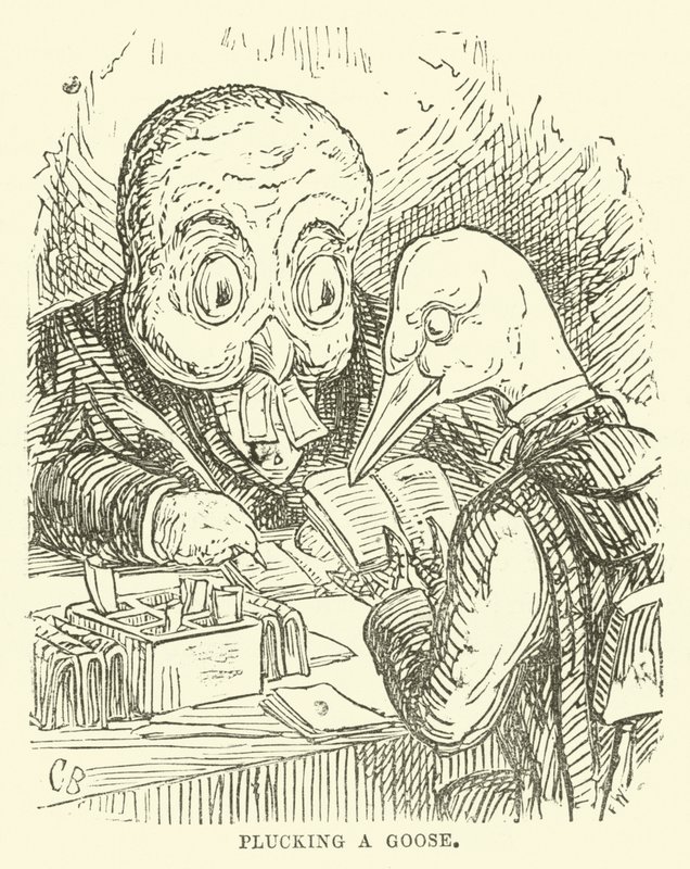 Illustrasjon for Little Mr Bouncer og hans venn Verdant Green av Cuthbert Bradley
