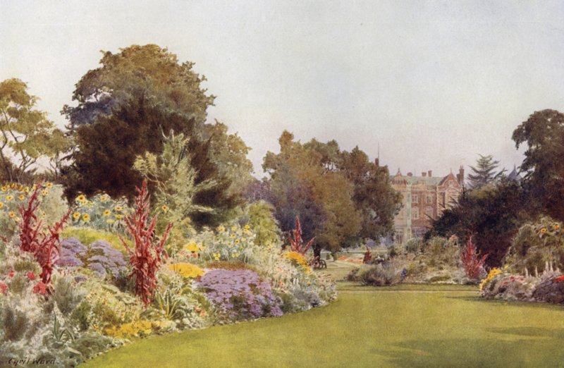 A Glade off the Lawn, Sandringham (farge litho) av Cyril Ward