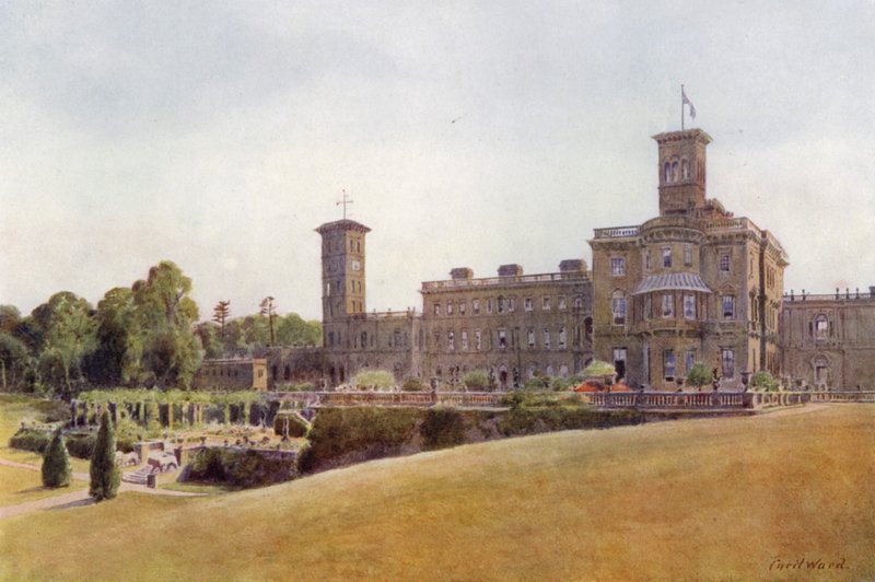 Osborne House and Terraces (farge litho) av Cyril Ward