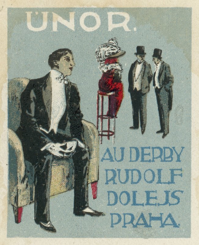 Februar. Au Derby Rudolf Dole moter, Praha av Czech School