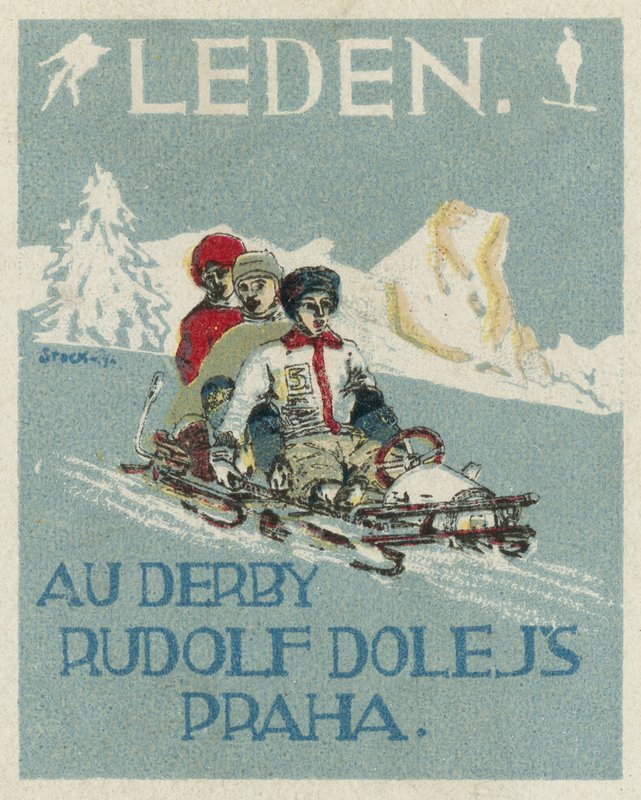 Januar. Au Derby Rudolf Dole moter, Praha av Czech School