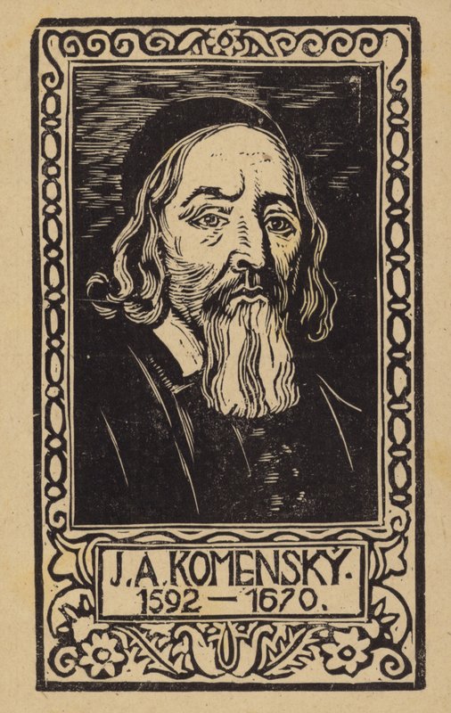 John Amos Comenius (1592-1670), tsjekkisk lærer, pedagog og forfatter av Czech School