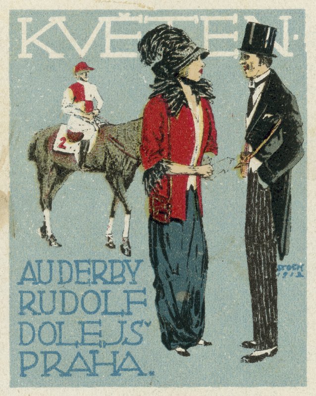 Kan. Au Derby Rudolf Dole moter, Praha av Czech School