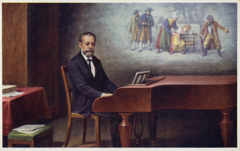 Portrett av Bedrich Smetana av Czech School