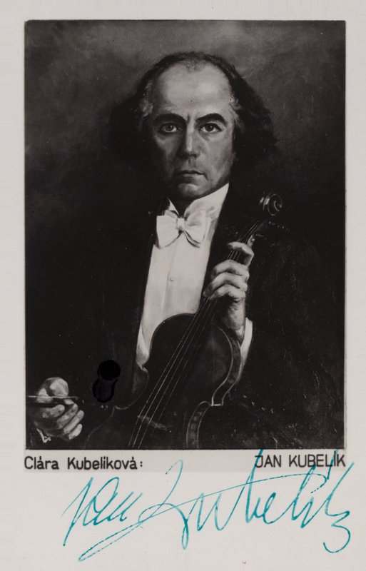 Portrett av Jan Kubelik av Czech School