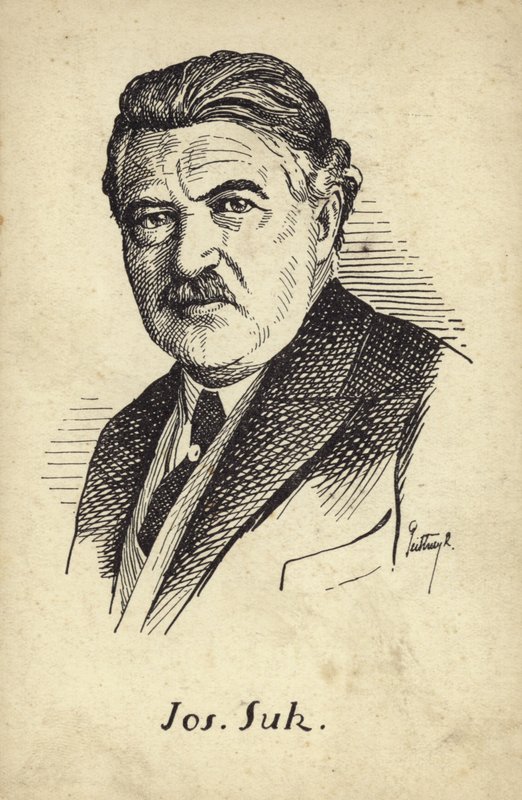 Portrett av Josef Suk av Czech School