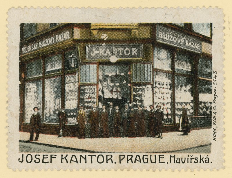 Butikkfronten til Josef Kantor, Praha av Czech School