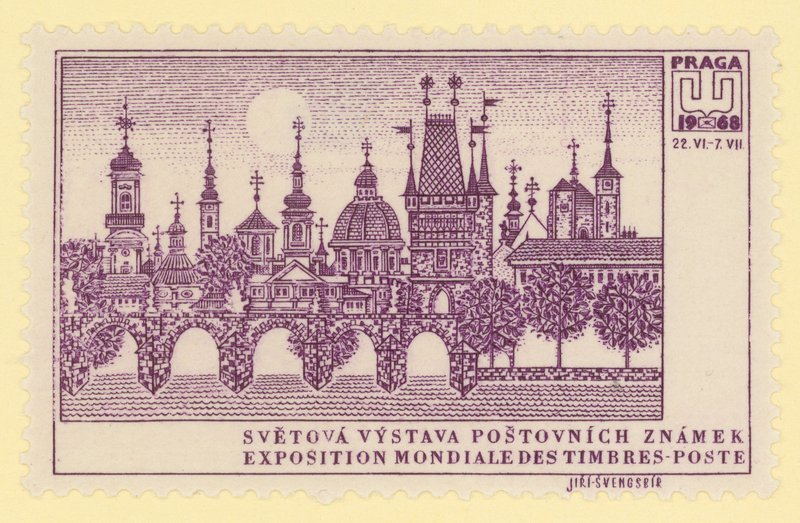 Verdens frimerkeutstilling, Praha, 1968 av Czech School
