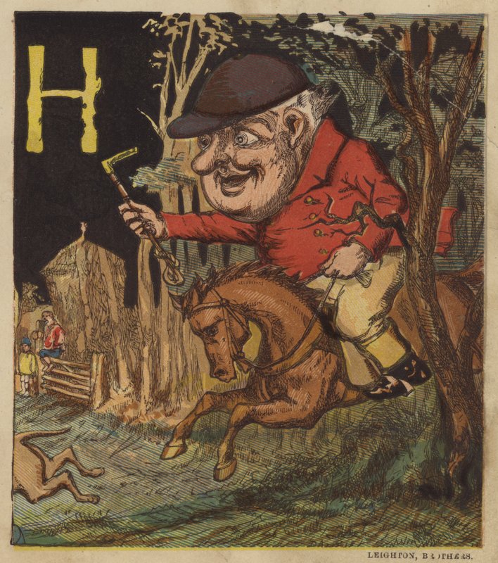 H er for jeger (farge litho) av Dalziel Brothers (after)