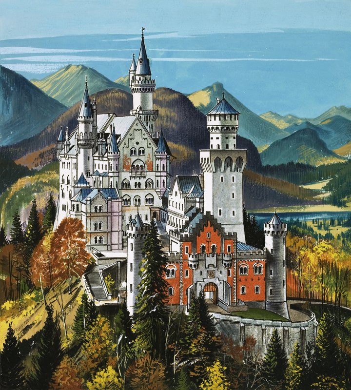 Neuschwanstein slott av Dan Escott