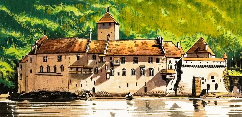 Chillon slott av Dan Escott
