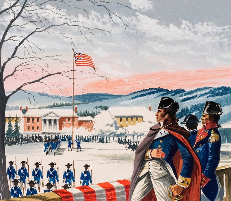 De amerikanske styrkene som beleiret Boston under uavhengighetskrigen heiste et nytt flagg på Prospect Hill av Dan Escott