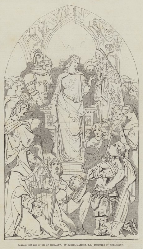 Tegneserie, ridderlighetens ånd av Daniel Maclise
