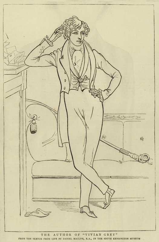 Forfatteren av Vivian Gray av Daniel Maclise