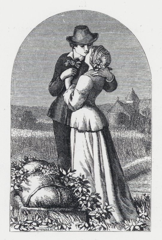Illustrasjon for Tennysons dikt, The Princess (gravering) av Daniel (after) Maclise