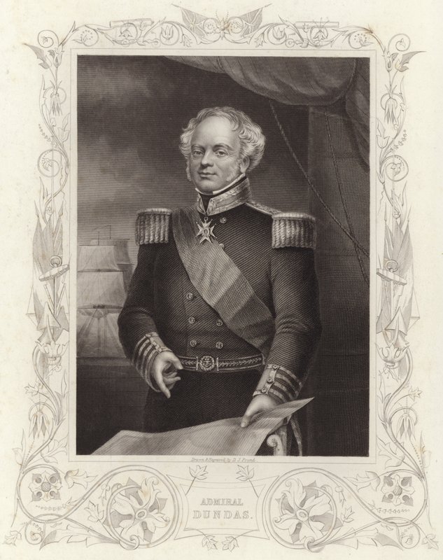 Admiral Dundas (gravering) av Daniel John. Pound