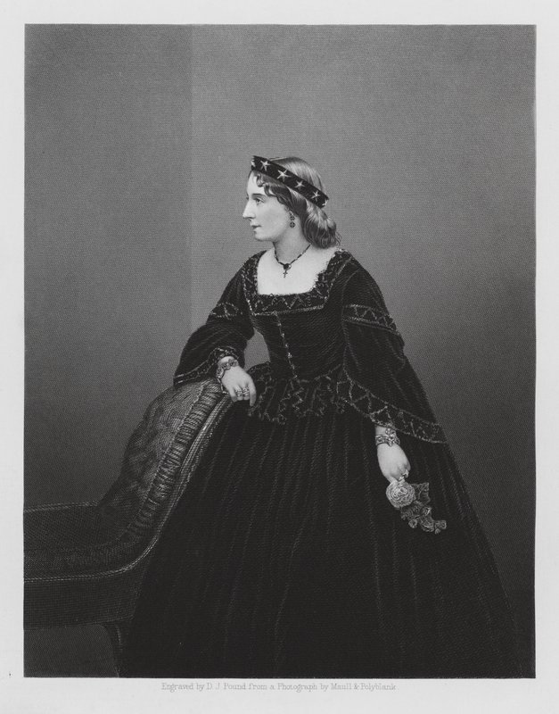Lydia Thompson , engelsk danser og skuespillerinne (gravering) av Daniel John. Pound