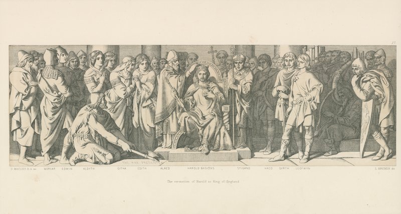 Kroningen av Harold som konge av England av Daniel Maclise