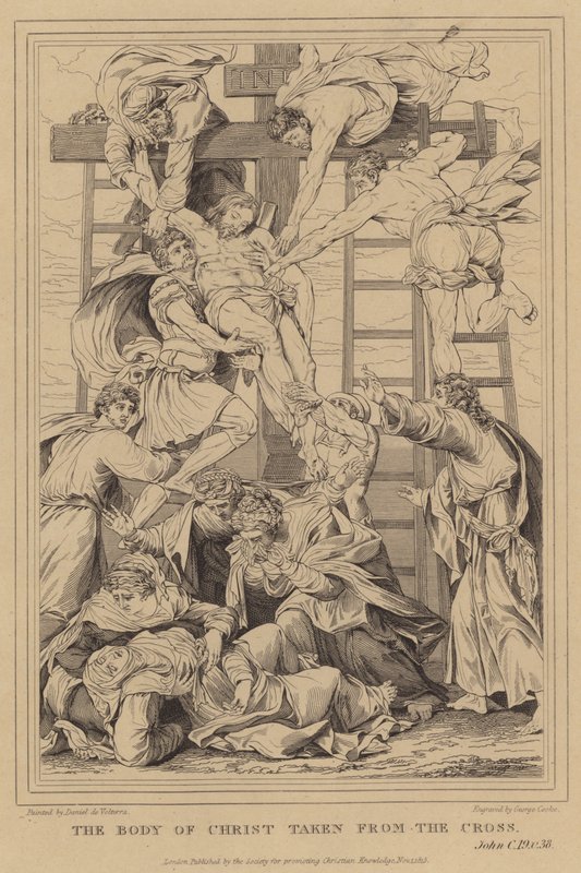 Kristi legeme tatt fra korset, Johannes av Daniele da Volterra 1509 66 after Daniele da Volterra 1509 66 after