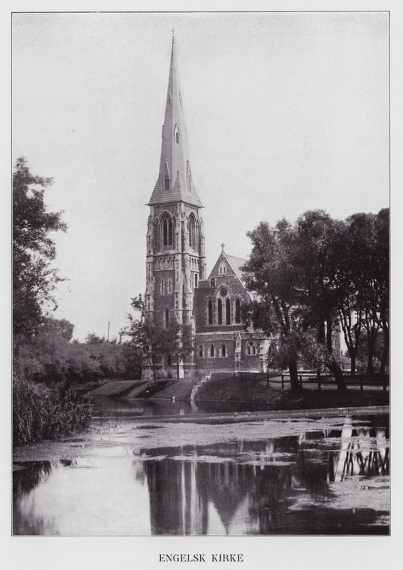 Kjobenhavn / København: Engelsk kirke (s/hvitt foto) av Danish Photographer