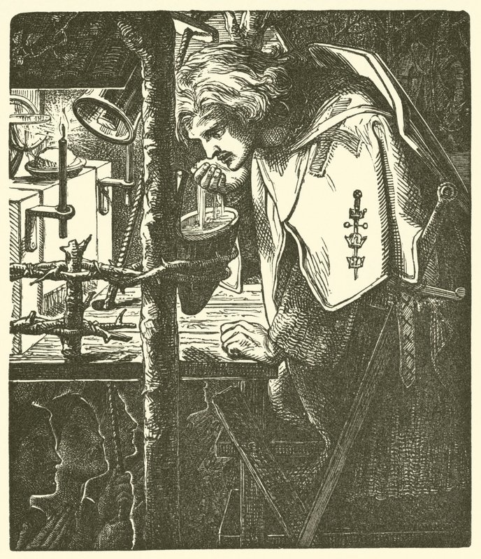 Fra Tennysons dikt av Dante Gabriel Charles Rossetti