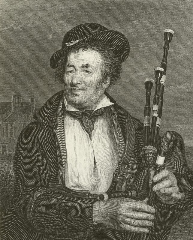 The Bag Piper av David Wilkie