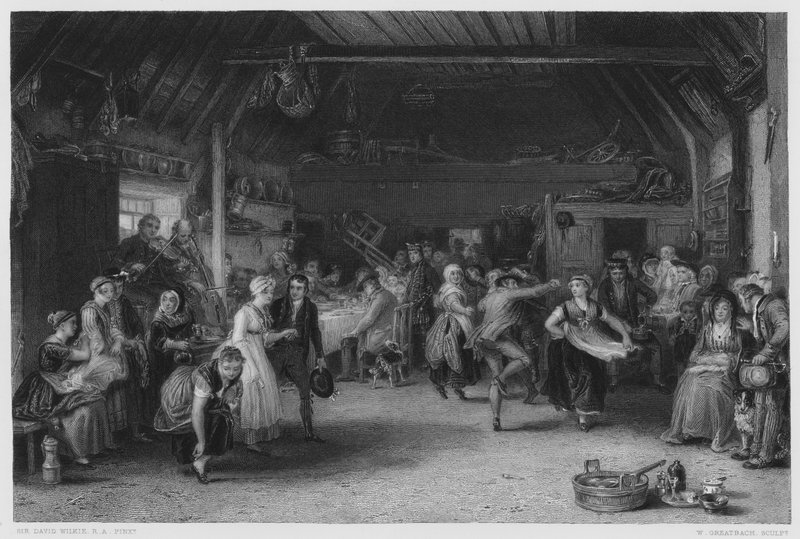 Penny Wedding, bildet i Royal Collection (gravering) av David (after) Wilkie