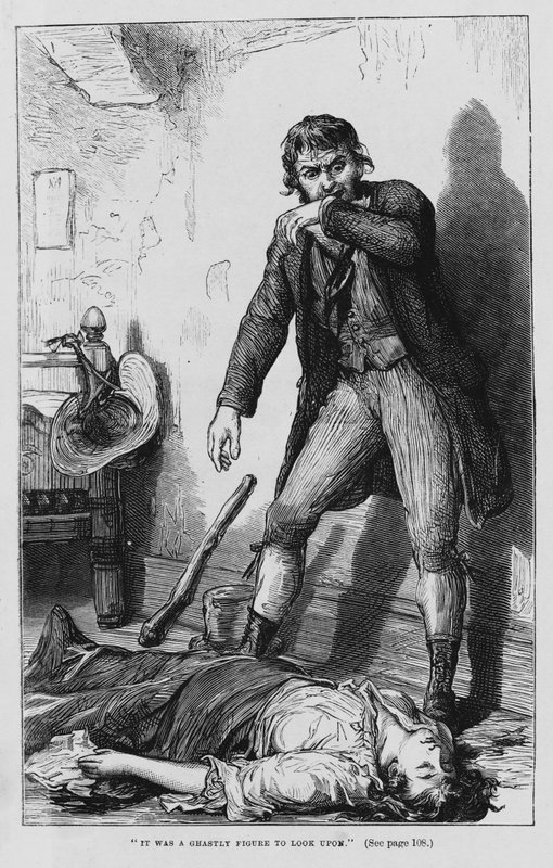 Illustrasjon for Oliver Twist av Charles Dickens (gravering) av David Henry Friston