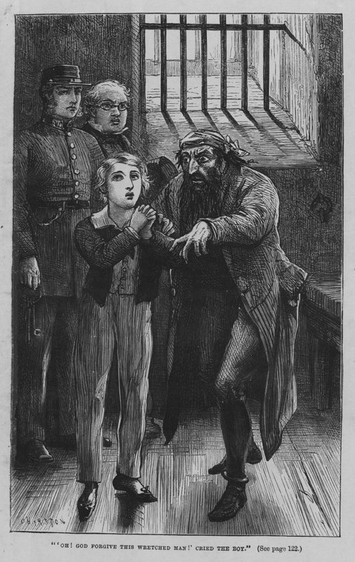 Illustrasjon for Oliver Twist av Charles Dickens (gravering) av David Henry Friston