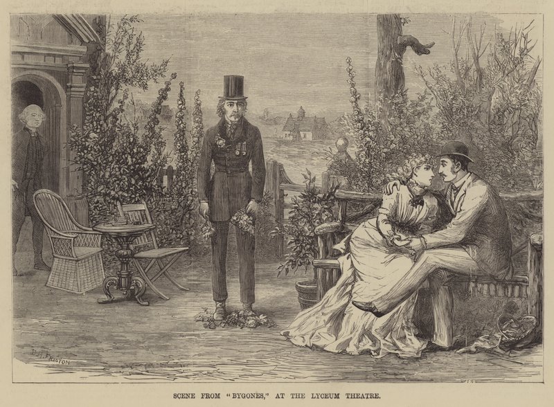 Scene fra Bygones, på Lyceum Theatre av David Henry Friston