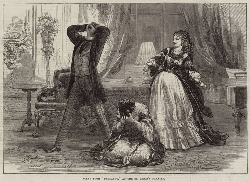 Scene fra Fernande, på St James's Theatre av David Henry Friston