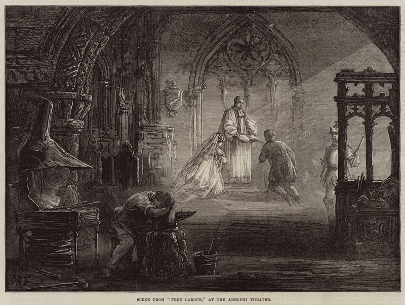 Scene fra Free Labour, på Adelphi Theatre av David Henry Friston