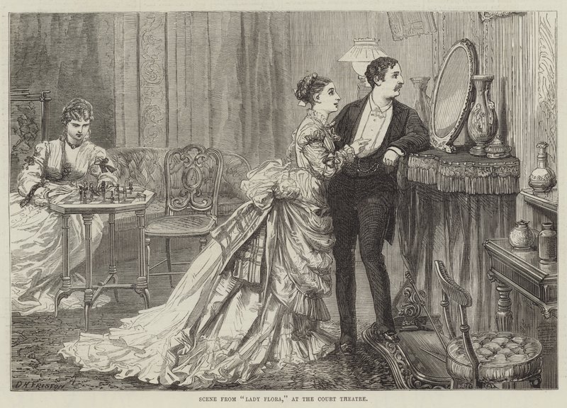 Scene fra Lady Flora, på Court Theatre av David Henry Friston