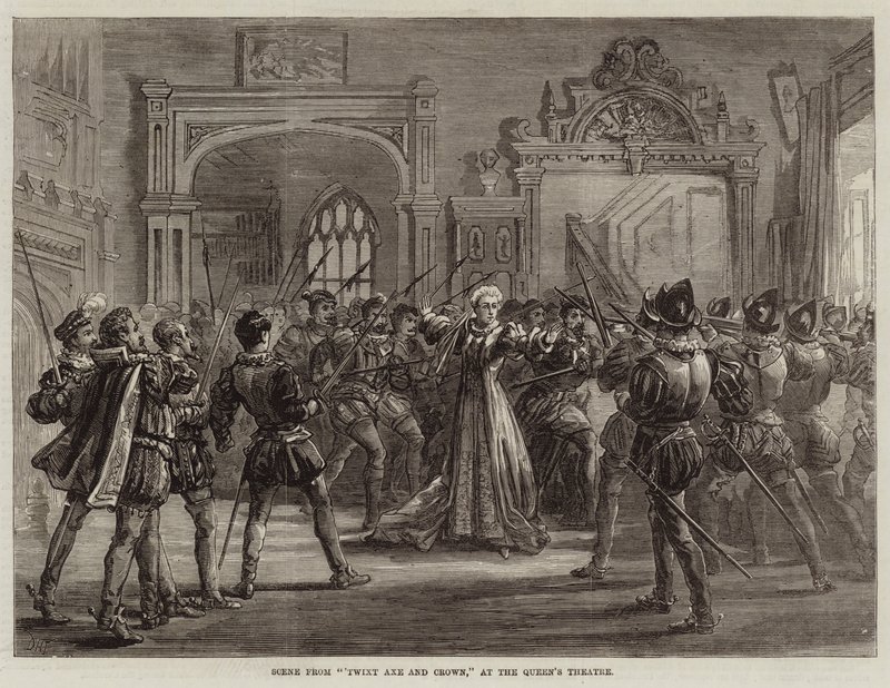 Scene fra Twixt Axt and Crown, på Queen