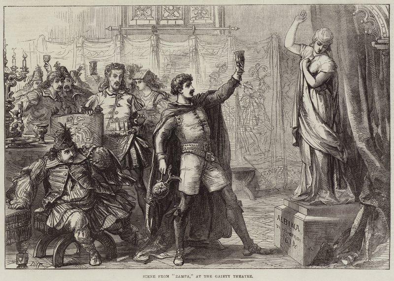 Scene fra Zampa, på Gaiety Theatre av David Henry Friston