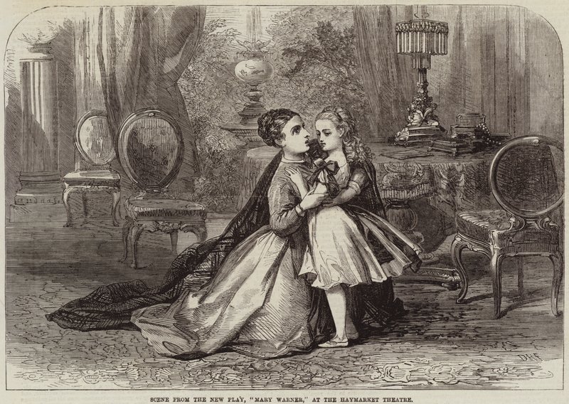 Scene fra New Play, Mary Warner, på Haymarket Theatre av David Henry Friston