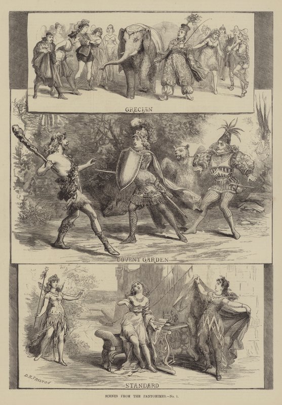 Scener fra Pantomimes av David Henry Friston