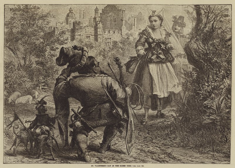 St Valentines Day i Olden Time av David Henry Friston