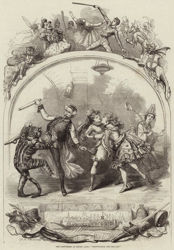 Pantomimen på Drury Lane, Whittington og katten hans av David Henry Friston