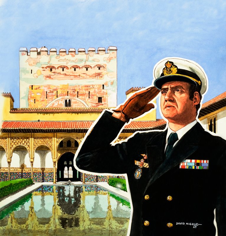 Kong Juan Carlos av Spania av David Nicolle