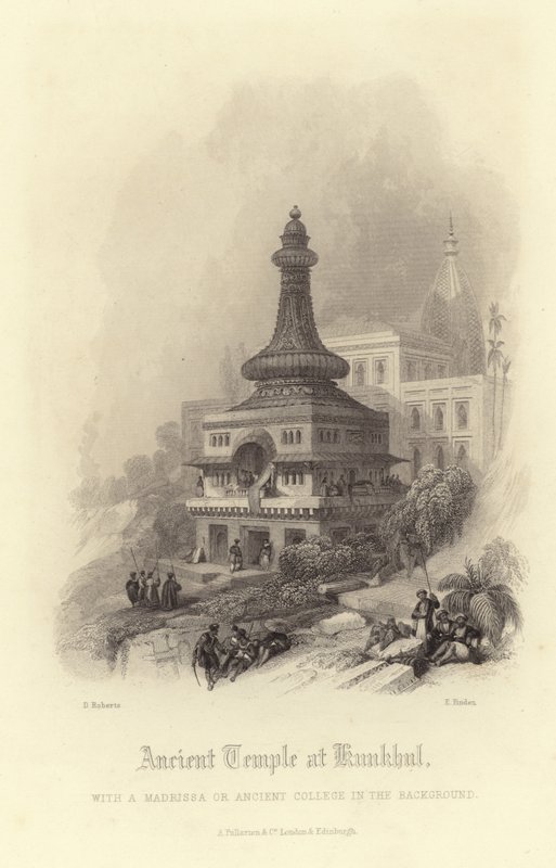 Gammelt tempel ved Kunkhul av David Roberts
