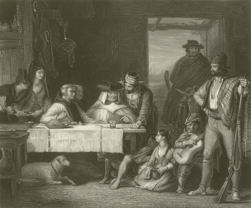 Et krigsråd fra gerilja av David Wilkie