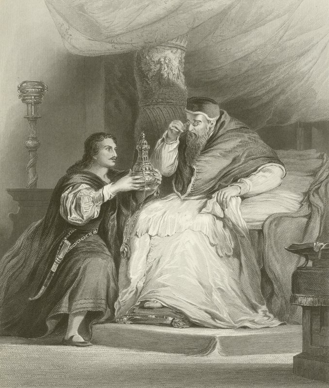 Velkommen til Cellini og paven av David Wilkie