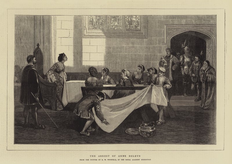 Arrestasjonen av Anne Boleyn av David Wilkie