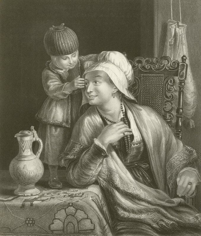 Moren og barnet av David Wilkie
