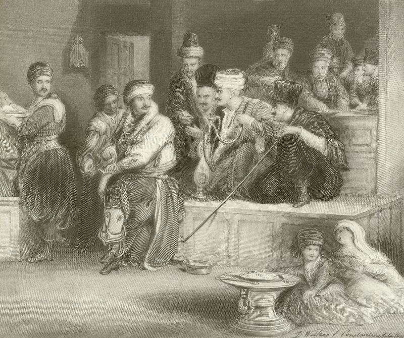 Tyrkisk kurer som forteller om nyheten om erobringen av Acre av David Wilkie