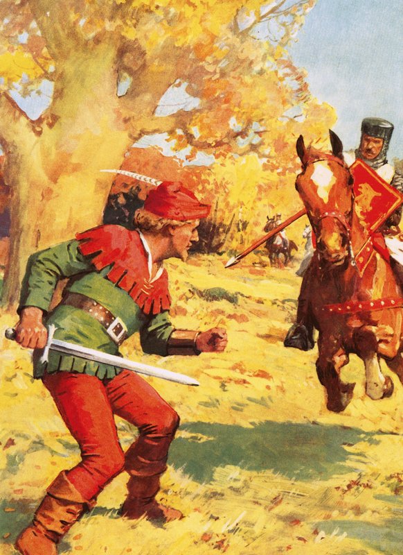 Robin Hood under angrep av Derek Charles Eyles