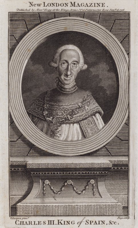 Charles III, konge av Spania av Diego Rodriguez de Silva y (after) Velazquez