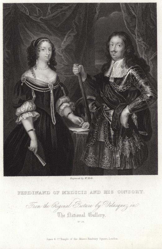 Portrett av Ferdinand av Medicis og hans kone av Diego Velázquez